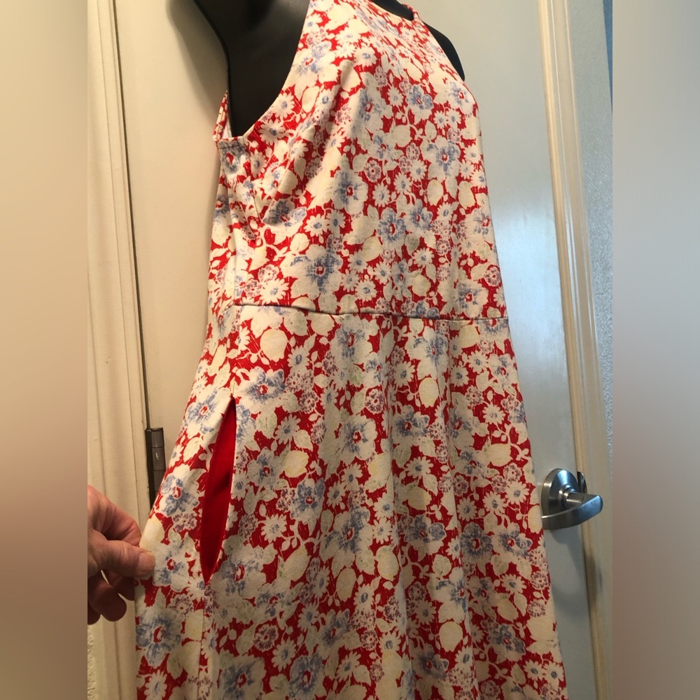 CHAPS FLORAL MAXI. Sz L - Picture 5 of 9